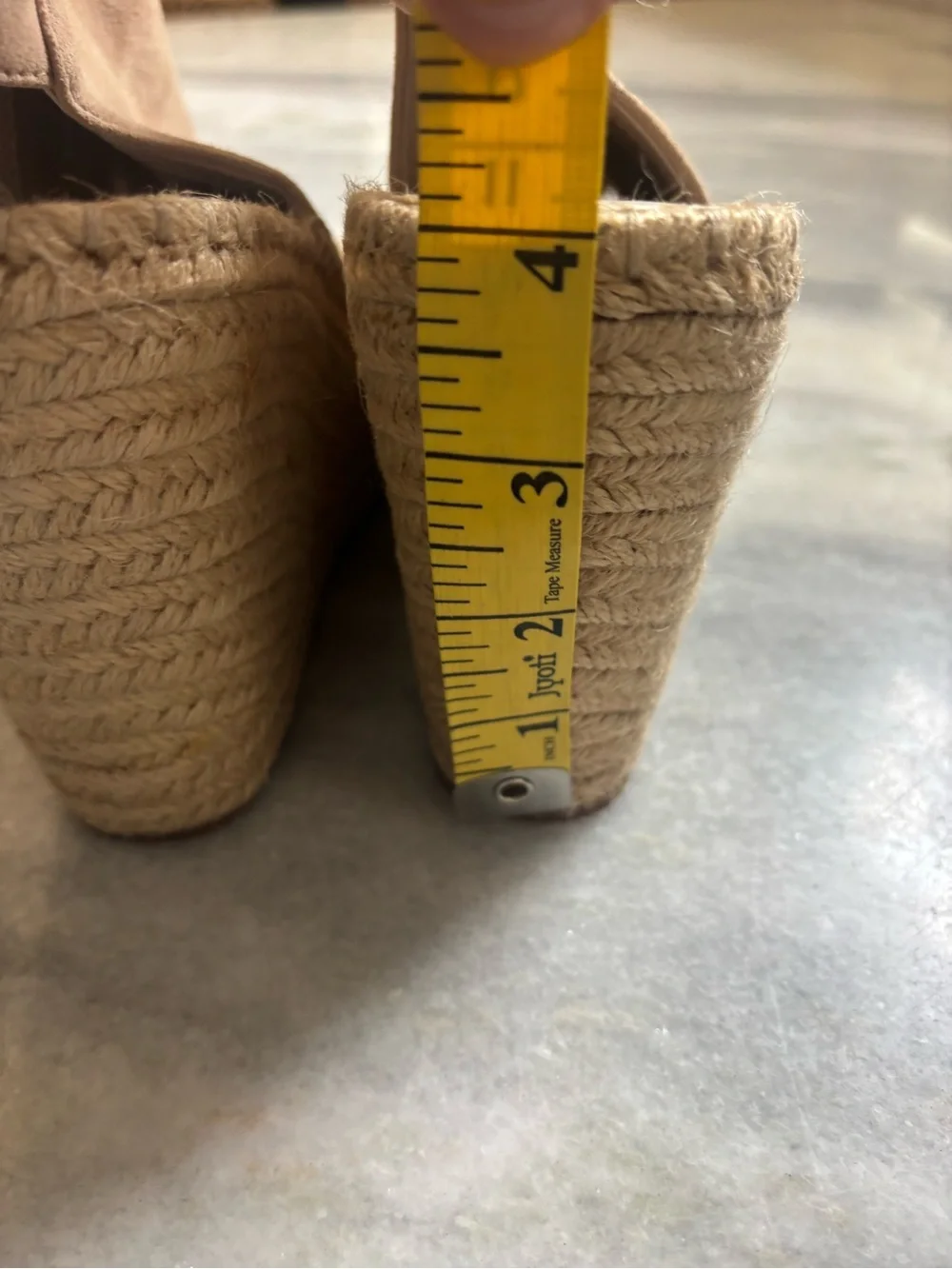 Kenneth Cole Beige/Tan Espadrille Wedge Sandals